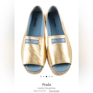 SOLD ON TRR … Prada Leather Espadrilles